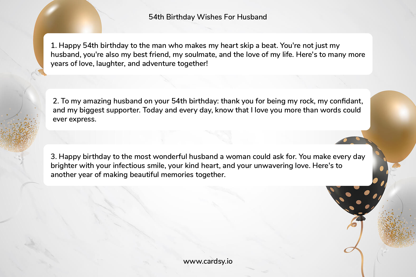Happy 54th Birthday Sayings for Husband