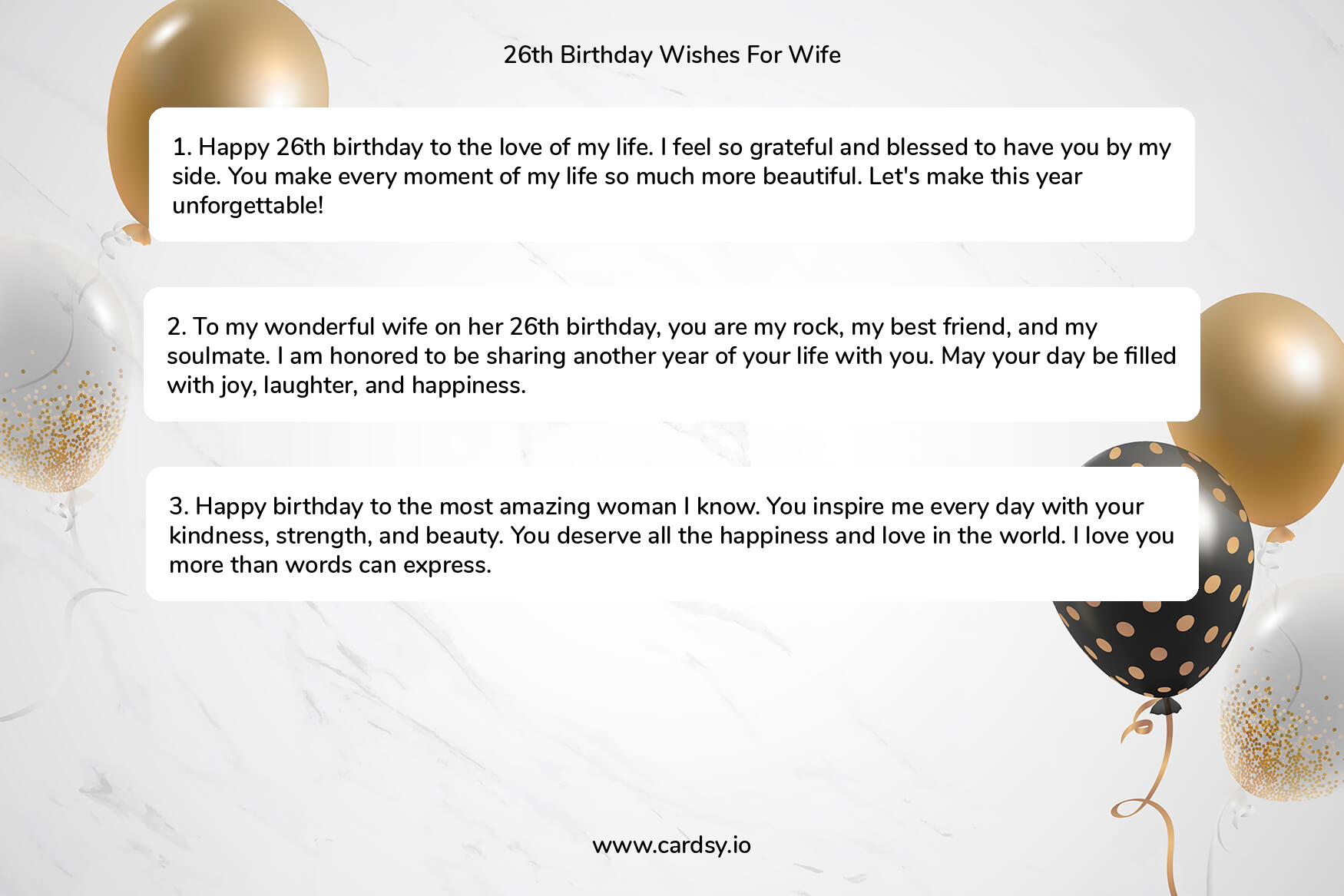 Happy 26th Birthday Sayings for Wife