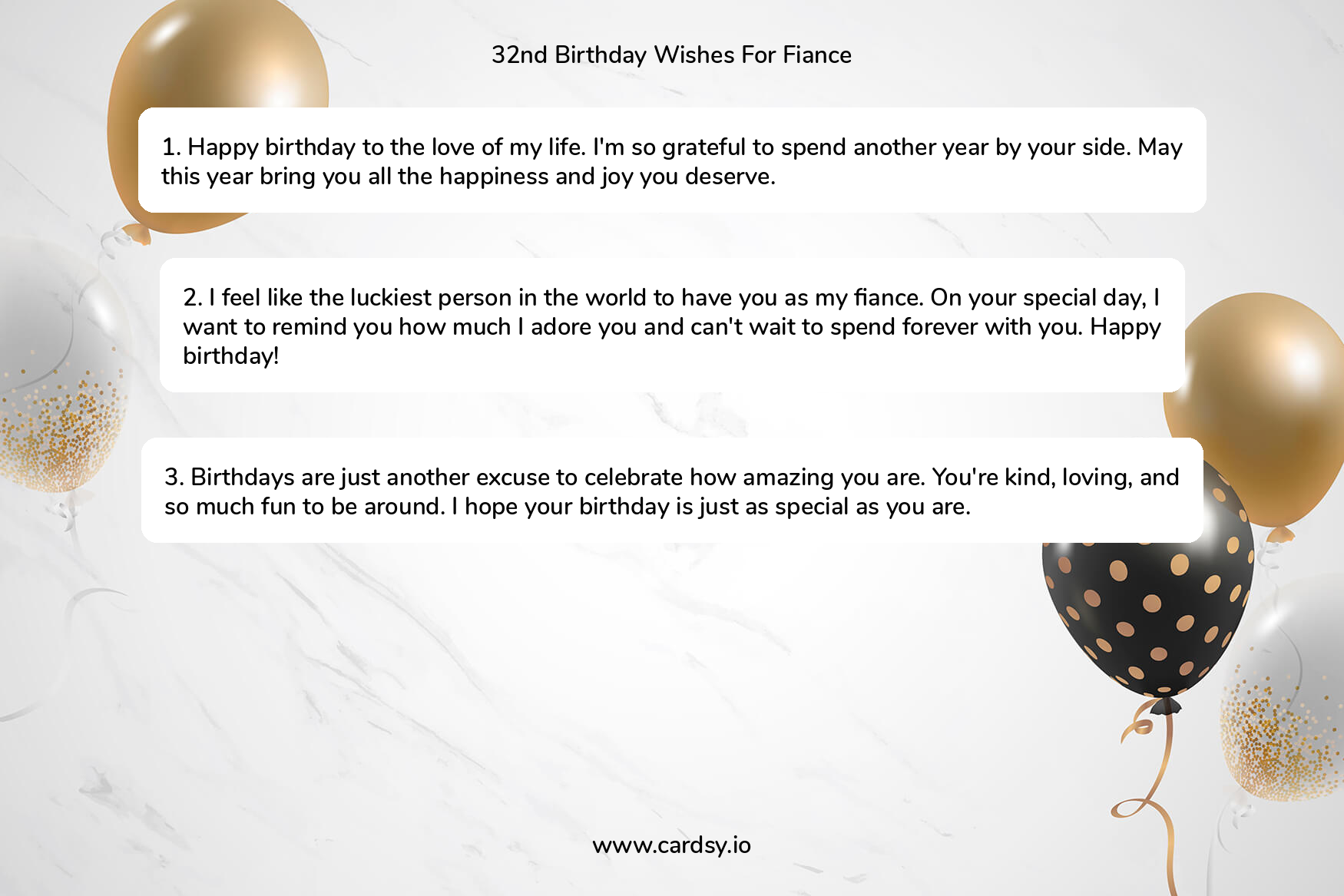 Happy 32nd Birthday Sayings for Fiance