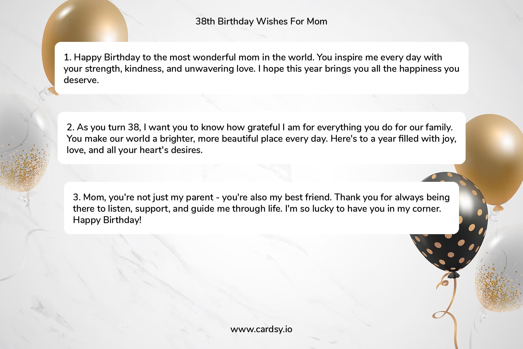 Happy 38th Birthday Sayings for Mom